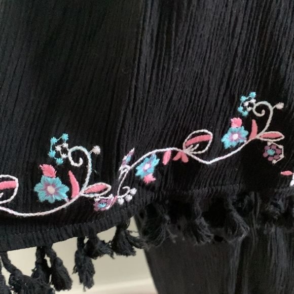 love,fire Rayon Embroidered Dress Size L - Picture 3 of 7